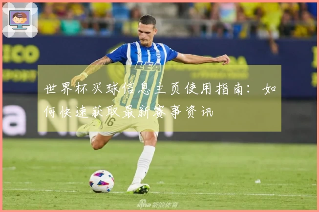 世界杯买球信息主页使用指南：如何快速获取最新赛事资讯