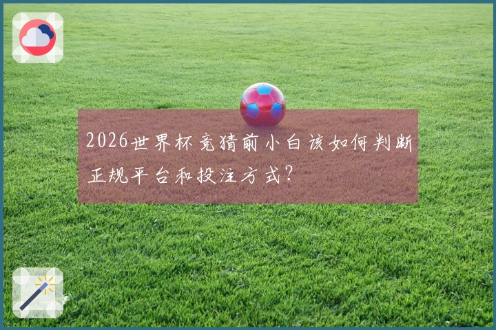 2026世界杯竞猜前小白该如何判断正规平台和投注方式？